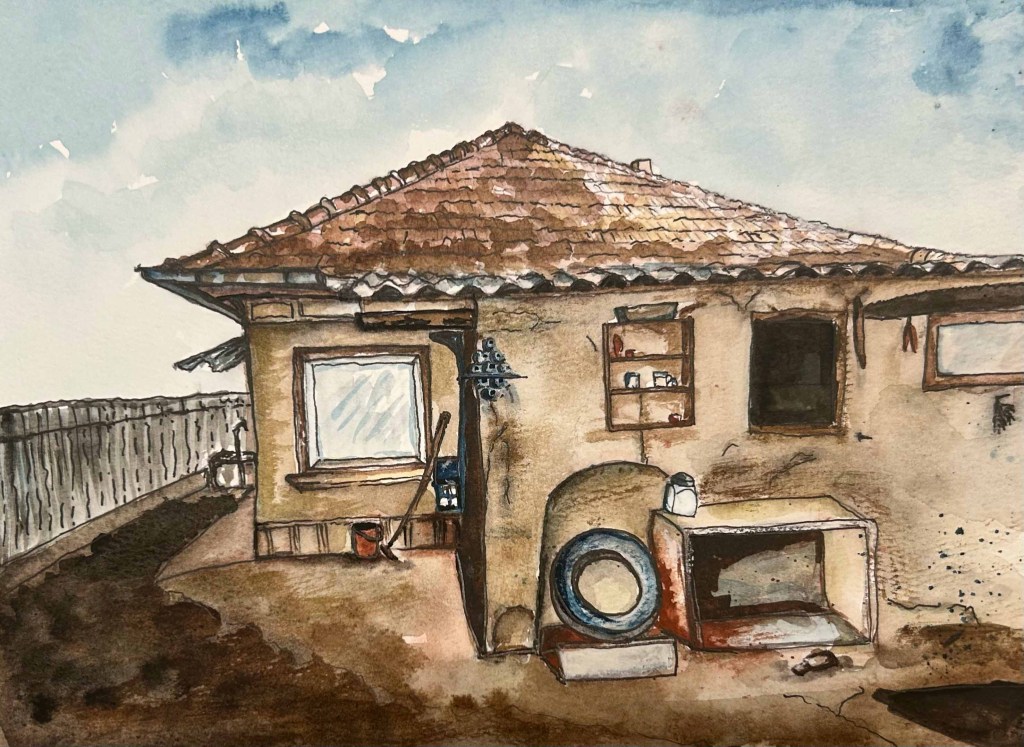 Childhood home – watercolour&nbsp;study